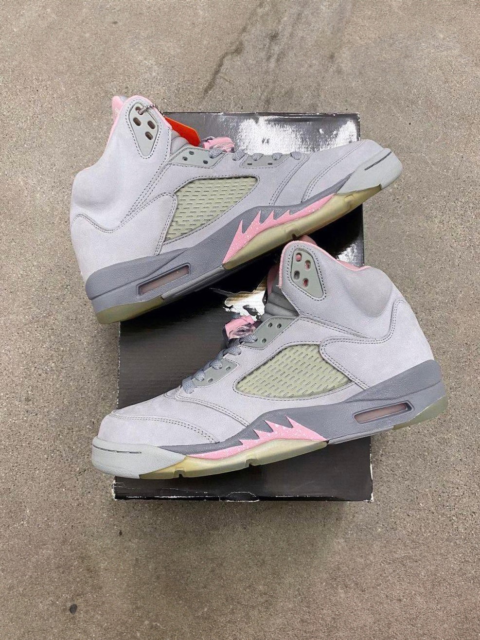 Détails de la Air Jordan 5 Shy Pink