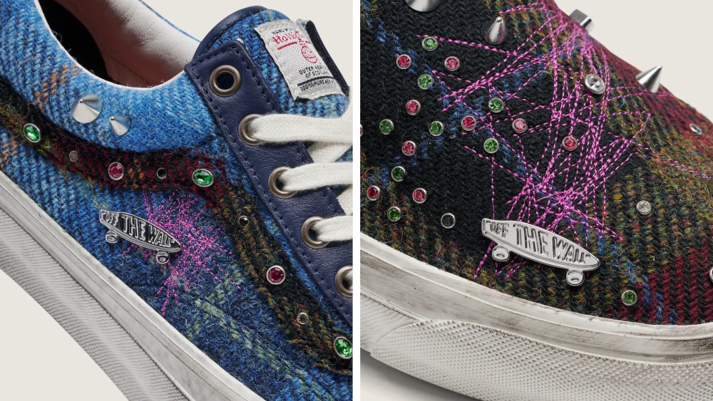 Looks de la collection Vans x Harris Tweed, l'une des sorties en quasi-rupture citées par les analystes.